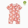 thumbnail image 5 of PatPat Baby Clothes Bamboo Rompers Zip Short Sleeve Baby Gifts Bodysuits Sleepwear 2Pack 0-3 Months, 5 of 14
