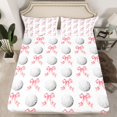 thumbnail image 2 of Feelyou Golf Game Sport Twin Sheet Sets, Kawaii Bow-tie Teen Kid Bedding, 3pcs, 2 of 7