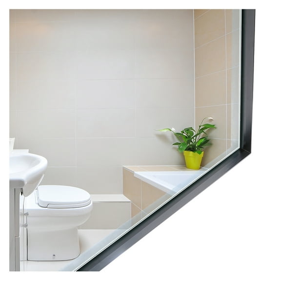40x30inch Black Bathroom Mirror, Rectangle Wall Mirror with Beveled Edge, Modern Metal Framed Vanity Mirror for Wall, Farmhouse Style Black   Minimalist,Modern   Glass   Aluminium Alloy