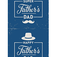 thumbnail image 3 of Vintage Design Happy Father's Day Banner Super Dad Blue Background for Father's Day Celebration Gift Decoration Dad's Party, 3 of 7