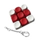 thumbnail image 2 of Llavero con teclado, juguete sensorial para fiestas, cumpleaños, teclados de , teclado con clicker para oficina, bolso, trabajo, mujeres, hombres, Rojo, 2 of 8