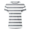 thumbnail image 3 of CONZONE Mens T-Shirts Short Sleeve T Shirts for Men Casual Crew Neck Striped Lightweight Tees Soft Cozy Athletic Tops, 3 of 4