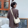 thumbnail image 4 of Bolso de mujer retro bajo el brazo medio antiguo bolso simple bolso de mano luna creciente un solo hombro bandolera bolso de mano de mujer de moda, 4 of 5
