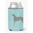 thumbnail image 1 of Scottish Deerhound Checkerboard Blue Can or Bottle Hugger, 1 of 1