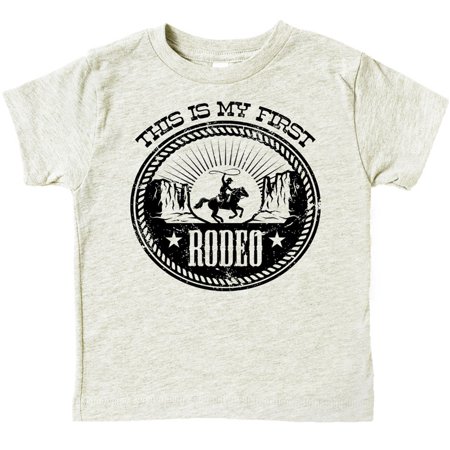 

My First Rodeo 1st Birthday T-Shirts for Baby Girls and Boys First Birthday Outfit Natural Heather Shirt 12 Months