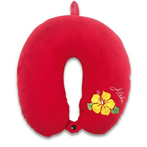 to the Islands Velvet Travel Neck Pillow Hawaiian Aloha