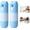 Blue+blue, variant on 2-in-1 Thermal Paper Privacy Wipe Box Cutter, Water-Based Thermal Paper Eraser Pen with Mini Box Cutter, Thermal Label Correction Marker, Privacy Protection for Labels & Receipts (Pink+Pink)