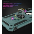 thumbnail image 4 of Phone Case for iPhone Xs Max,[ Military Grade ] Shock-Absorption Bumper Cover iPhone Xs Max Anti-Scratch Case with Ring Car Mount Kickstand for iPhone Xs Max - Teal, 4 of 12