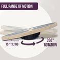 thumbnail image 2 of PRISP Wooden Wobble Balance Board - Round Stability Trainer for Standing Desk, Core Exercises, Ankle Training, Home Gym and Fitness; Wood Balancing Disk, 2 of 7
