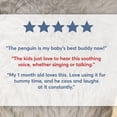 thumbnail image 7 of Baby GUND Animated Kissy the Penguin Plush, Singing Stuffed Animal Baby Toy for Ages 0 and Up, Black/White/Grey, 12", 7 of 7