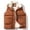 Coffee, variant on Lilgiuy Thermal Vests for Men Casual Winter Warm Loose Sleeveless Outdoor Vest for Mountaineering Tooling Black