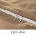 thumbnail image 6 of 1100 TC 100% Egyptian Cotton Duvet Cover Zipper Closur Ultra Soft Durable and Fade Resistant Color Taupe Solid size Queen, 6 of 7