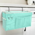 thumbnail image 6 of TerraHaven Extra Large Bedside Storage Bag for Dorm Bunk Beds, Canvas & Iron Hanging Organizer with Multi-Pocket & Hooks - Easy to Install for Phones, Books & Small Items, 6 of 6