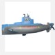 thumbnail image 1 of Bañera de 9 pulgadas, barco de juguete de cuerda, modelo de juguete para bebé, submarino, regalo infantil, sin molde, 1 of 5