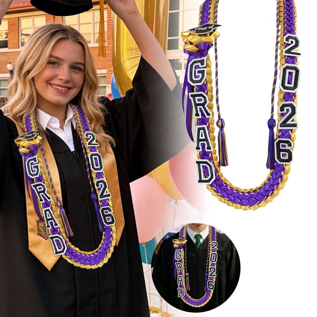 BotaniNest Double Layer Graduation Ribbon Ribbon Belt Honorary Rope Hand Woven Graduation Ribbon Graduation Sash Graduates' Commemorative