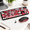 Blackcolorful, variant on Black Purple 104 Key Full-Sized 2.4GHz Wireless and Mouse Set