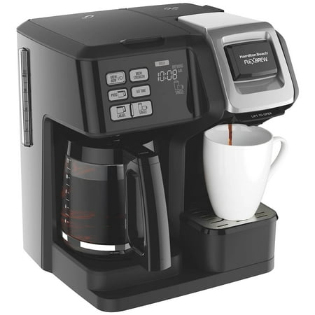 Hamilton Beach FlexBrew 2-Way Coffee Maker, Brew coffee grounds or use K-cups (The Best Coffee Makers For Home Use)