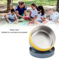 thumbnail image 2 of Round Metal Bento Boxes, Portable Double Layer Food Lunch Box Stainless Steel Hot Lunchbox Home Container Bowl for Student and Kids Office Work Home Picnic Use (Estilo aislado, azul marino profundo), 2 of 5
