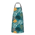 thumbnail image 2 of Lsque Tropical Leaves Waterproof Apron Chef Aprons for Men Heavy Duty Chemical Work Apron Extra Long Grilling Aprons with Adjustable Bib Apron, 2 of 9