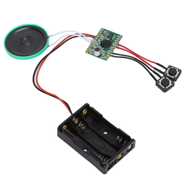 Módulo de sonido de 4 minutos con botón de control, sonido musical DIY, chip grabable para tarjetas de audio DIY, cajas de regalo de Navidad