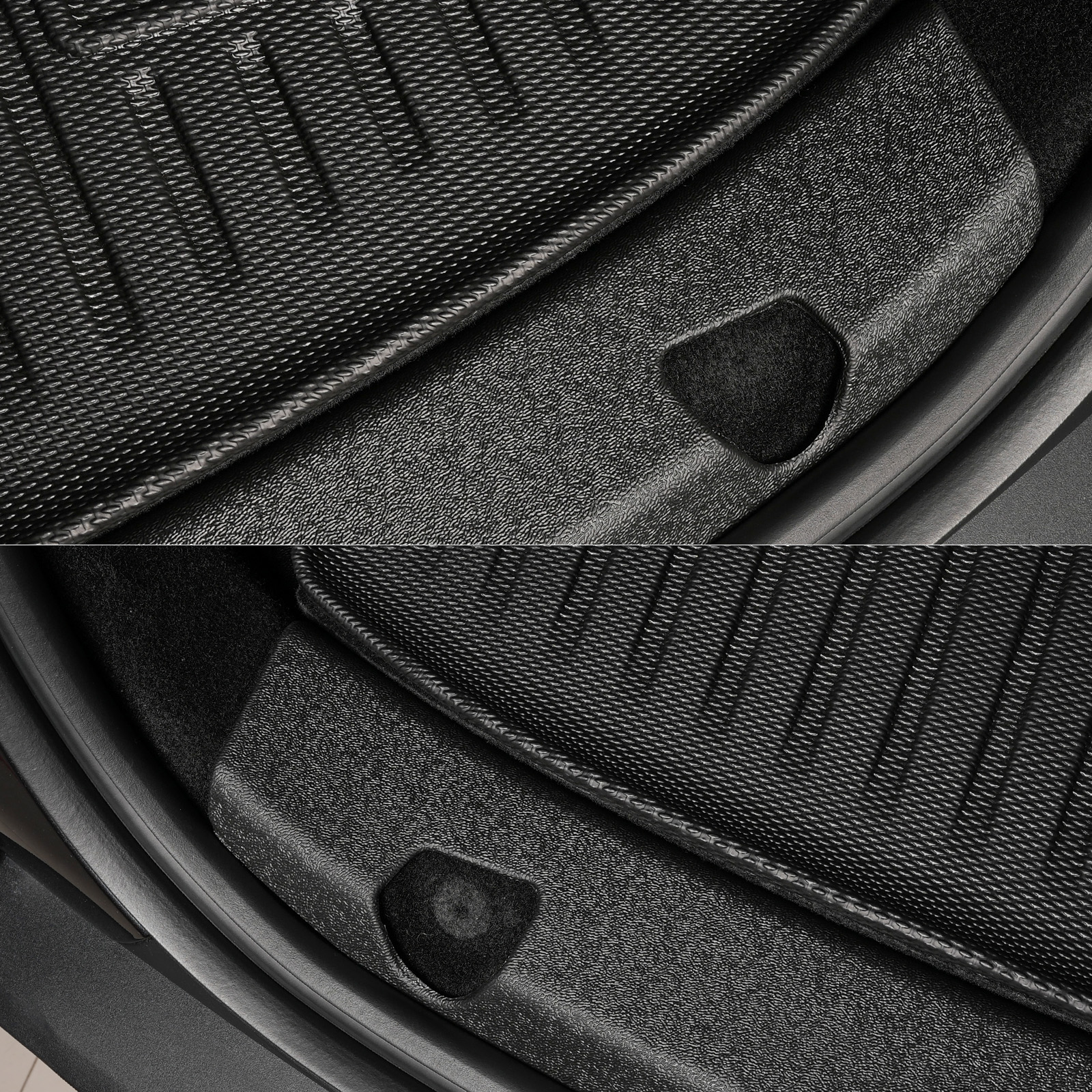 Ikon Motorsports TPE Thermo Plastic Elastomer Rear Trunk Sill Bumper Guard Protector Cover Interior Accessories For 2026 Tesla Model Y Juniper, Black