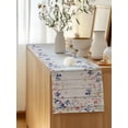 thumbnail image 5 of Table Runner 70 Inches Long for Kitchen Dining, Spring Floral Dresser Scarf Farmhouse, Dining Table Decorations for Wedding/Parties, Summer Botanical Flowers Vintage 13 x 70 In, 5 of 8