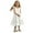 White1733, variant on MEZZALL Sleeveless Casual Little Girl Button Down Ruffled Dress (1 6Years) O-Neck Solid Color Dresses Soft Toddler Baby Wear 3-4Y