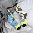 thumbnail image 5 of Masiiu Bluey Pattern Adult Crew Socks, Breathable Color-Block Mid-Calf Socks, Comfortable for Daily Wear and Sports, 5 of 6