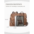thumbnail image 3 of Mochila CLUCI para mujer de piel antirrobo a la moda, 3 of 6