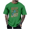 thumbnail image 2 of Tops para hombre, blusas y camisas de cuello redondo y manga corta para hombre, tops casuales de cuello redondo y manga corta con estampados especiales para hombre., 2 of 5