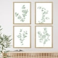 thumbnail image 2 of PixonSign Framed Green Forest Leaf Variety Wall Art, Set of 4 Nature Wilderness Wall Decor Prints, Botanical Floral Wall Décor, Adhesive Canvas Poster, Modern Art Decorative - 11"x14" Natural, 2 of 5