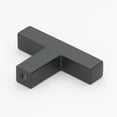 thumbnail image 2 of GlideRite 2 in. Solid Square Cabinet T-Knob, Matte Black - 21683-T-MB, 25 Pack, 2 of 4