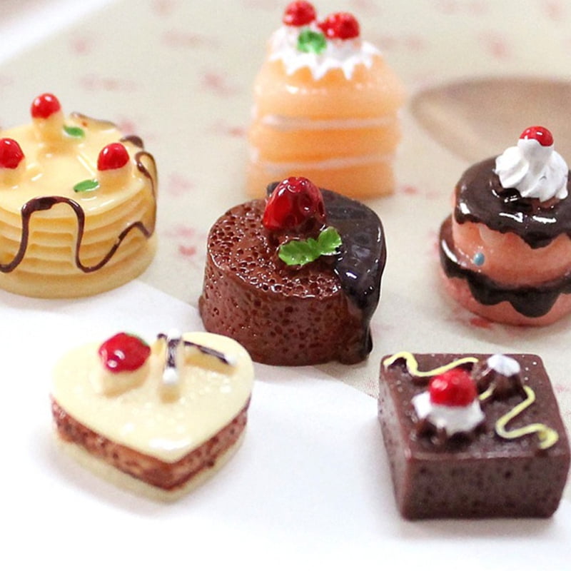 Dollhouse Miniatures Pudding Food Sweet Decorate