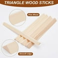thumbnail image 4 of 24Pcs 4 Sizes Triangle Wood Stick 7.9 Inch Long Unfinished Wooden Dowel Rod 10/12/15/17mm Triangle Dowels Strips Hardwood Dowel Sticks DIY Crafts Sticks, 4 of 6