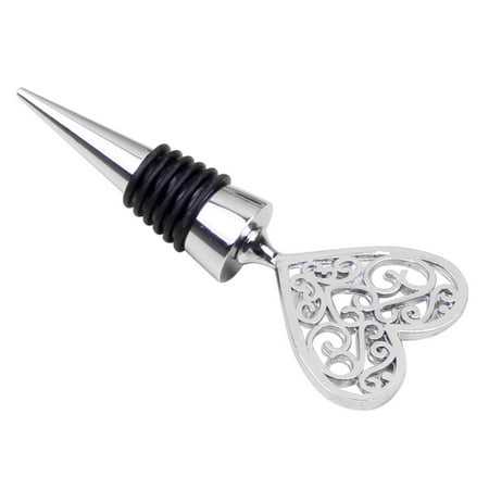 

Rdeuod Wine Stopper Zinc Alloy Wine Bottle Stopper Metal Clear Rhinestones Kitchen Decor