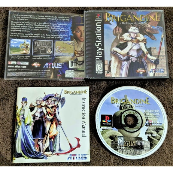 Pre-Owned Brigandine: The Legend of Forsena - Complete in Box - Black Label - Tested - PS1 Playstation 1 PSX