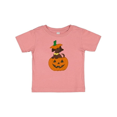 

Inktastic Halloween Dachshund Pumpkin Gift Baby Boy or Baby Girl T-Shirt