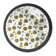 thumbnail image 2 of 4 Pcs Fat Bee Pattern Floral Knobs for Kitchen Cabinet Cupboard Dresser Bookcase Drawer Pulls Handles Round Home Decor, 2 of 7