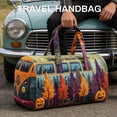 thumbnail image 5 of Retro Bus Embroidered Canvas Travel Bag, Large Capacity Quilted Duffel handbags for Unisex Gym, Sports, and Short-Term Travel, 5 of 5