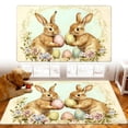 thumbnail image 3 of Easter Door Mat Easter Bathroom Rug Spring Bunny Egg Bath Mat Cute Rabbit Soft Absorbent Tufted Easter Bath Rugs Non Slip Washable for Bathroom Bedroom Living Room Spring Home Decor 1PC 23.6"x15.7", 3 of 6