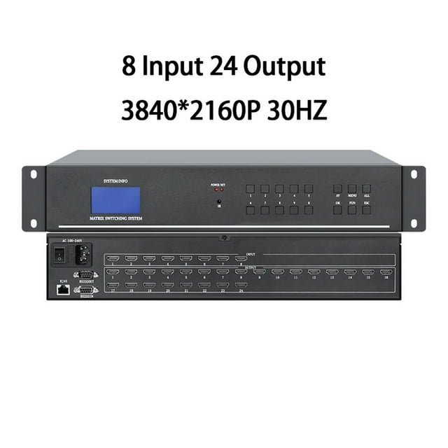 Hd /Video Matrix Switch 4x4 8x8 8x16 16x16 16x32Chassis Style Digital Signal Host Matrix Switcher 1080P