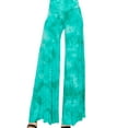 thumbnail image 3 of MBJ WB1060 Womens Chic Tie Dye Palazzo Pants XL JADE, 3 of 4