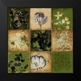 thumbnail image 2 of Grey, Jace 20x20 Black Modern Framed Museum Art Print Titled - 9 patch freen floral 2-2, 2 of 5