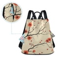 thumbnail image 5 of FORMRS Women's Travel Backpack Purse Anti-Theft Hidden Pockets Casual Shoulder Bag, Red Floral Pattern, 5 of 7