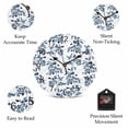 thumbnail image 5 of Wall Clock Blue Fruit Clocks PVC Silent Non-Ticking Battery Operated Decorative Berry Leaves Nature Round Clock for Home Living Room Kitchen Bedroom Office School Wall Decor 10 Inch, 5 of 9