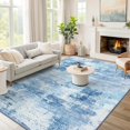 thumbnail image 2 of Modern Abstract Area Rugs for Living Room x Non Slip Machine Washable Rug Lightweight Low Pile Floor Carpet for Bedroom Dining Room Nursery Home Office Entryway Rugs Grey, 2 of 8