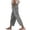 j77-Grey, variant on Womens Casual Pants Solid Color Drawstring Waist Loose Straight Leg Pants With Pockets Ladies Breathable Everyday Trousers,XXL