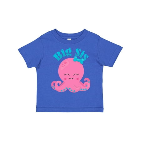 

Inktastic Cute Octopus Big Sis Gift Toddler Toddler Girl T-Shirt