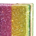 thumbnail image 3 of de mano con de imitación en colores del iris, elegante con correa extraíble, de noche cristalizado para niñas, baile de Colcomx Cartera de mano arcoíris, 3 of 8