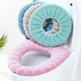 thumbnail image 1 of Uds. Fundas suaves para asiento de inodoro, calentador, lavables, elásticas, de fácil ajuste, fundas para asiento de inodoro, fundas para tapa de cojín, 1 of 5
